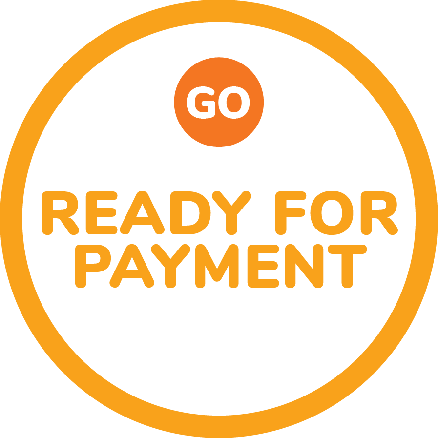 You are now ready for payment.